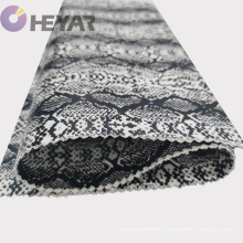 cotton fabric snake print foil black twill  printed neoprene fabric